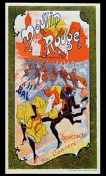 Poster die de Moulin Rouge adverteert, ca. 1890-1900