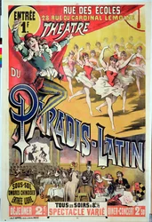 Poster voor het Theatre du Paradis Latin, c.1880-90