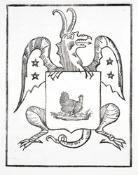 Zwarte kip, frontispice, De Rode Draak