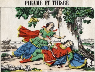Pyramus (Pirame) en Thisbe, verhaal van Ovidius in 