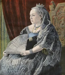 Koningin Victoria van Engeland, op haar jubileum - voorpagina van 