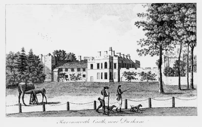 Ravensworth Kasteel bij Durham, 19e eeuw