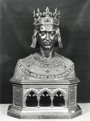 Reliekschrijn van St. Louis (1214-70) (verguld zilver)
