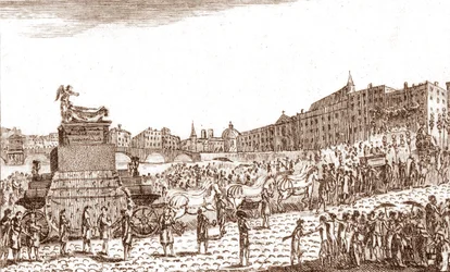 Terugkeer van de as van Voltaire (Francois Marie Arouet genaamd Voltaire)