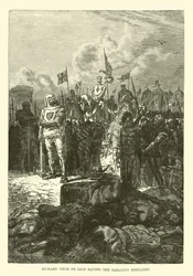Richard Leeuwenhart laat de Saracenen onthoofden
