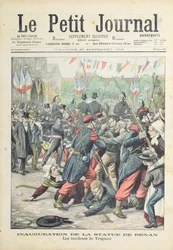 Rel in Treguier bij de inhuldiging van een standbeeld van Renan, omslagillustratie van 