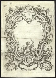 Rococo ontwerp voor een lijst