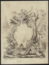 Rococo ontwerp voor een lijst