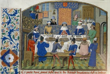 Hertogen van York, Gloucester en Ierland dineren met Richard II, Vol III 