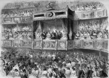 Koninklijke Loge bij de Gala Show van het Paleis van Stuttgart (Duitsland)