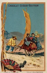 Zeil aangedreven kruiwagen