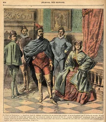 Sint Lucas bracht zijn vrouw Jeanne. Illustratie van de roman 