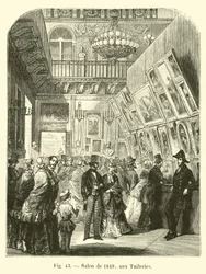 Salon van 1849, in de Tuilerieën