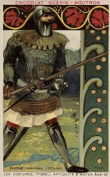 Saksische infanterist, 14e eeuw