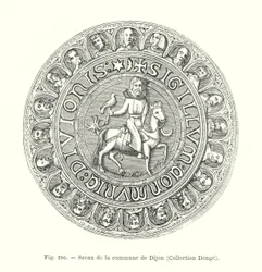Zegel van de gemeente Dijon, Collectie Donge