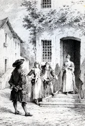 Scène uit De School voor Vrouwen, door Molière