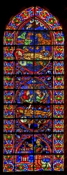 Scènes betreffende de dood van St. Vincentius; schenker Petrus Baillart