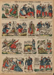 Scènes uit de Franse koloniale oorlogen in Algerije en Tunesië