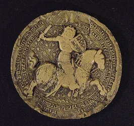 Zegel van Lodewijk I van Anjou (1339-84) Koning van Sicilië, 1383