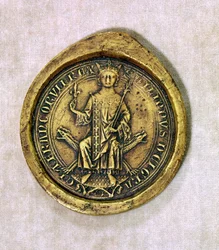 Zegel van Philippe III (1245-85) de Stoute, 1272 (was)