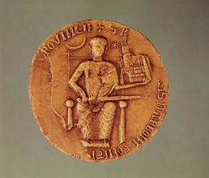 Zegel van Raymond VI (1156-1222) Graaf van Toulouse, 1204