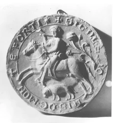 Zegel van Simon de Montfort (c.1150-1218)