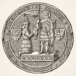 Zegel van de Universiteit van Praag, uit 