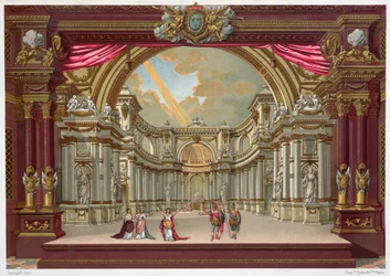 Decorontwerp voor het theater in Versailles