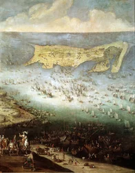 Belegering van de Citadel van Saint Martin op Ile de Re, in 1627