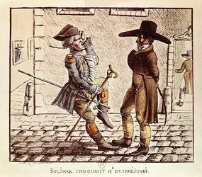 Simon Bolivar (1783-1830) choqueert M. Desprejuges