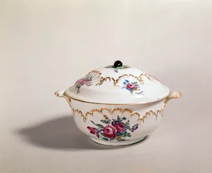 Soepkom, gemaakt in Tournai, 1775-80