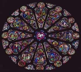 Zuid roosvenster, 1235-40