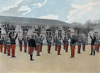Speciale militaire school van Saint-Cyr (Saint Cyr), interne dienst: begin van de training