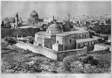 St. Annakerk en Rotskoepel, Tempelberg, uit La Syrie d