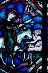 St. Martin deelt zijn mantel, 13e eeuw
