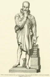 Bronzen standbeeld van Ambroise Pare