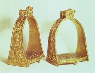 Stijgbeugels van Lodewijk XIV (goud)