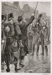 De Arrestatie van Victor Schoelcher (1804-93) bij de Saint-Antoine Barricade, 4 december 1851