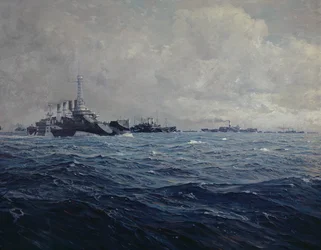De aankomst van de Amerikaanse vloot in Frankrijk, 1917