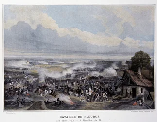 De Slag bij Fleurus in 1794 - in 
