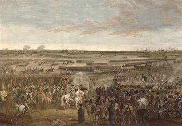 De Slag bij Leipzig, (detail)