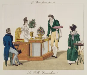 De mooie limonadeverkoopster, plaat 98 uit le Bon Genre, ca.1810
