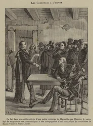 De Carbonari aan het werk (gravure)