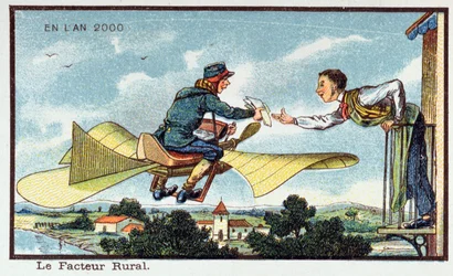 De landelijke postbode in het jaar 2000, ca. 1913