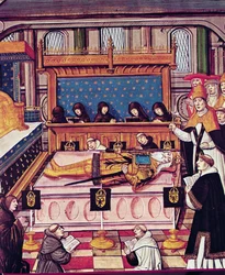 De Dood van Karel de Grote in 814
