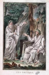 De Druïden, illustratie voor een toneelstuk, ca. 1800