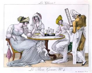 Het IJsje, plaat 4 uit Le Bon Genre, Parijs, 1827