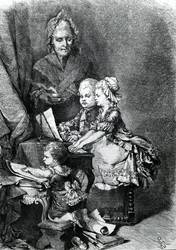 De Jonge Mozart die Piano Speelt