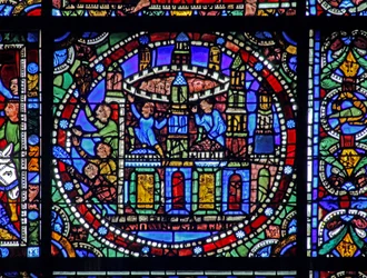 Het Leven van Christus-raam: de stad Jeruzalem