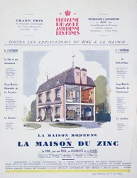 Het moderne huis is een zinken huis, advertentie uit het tijdschrift L